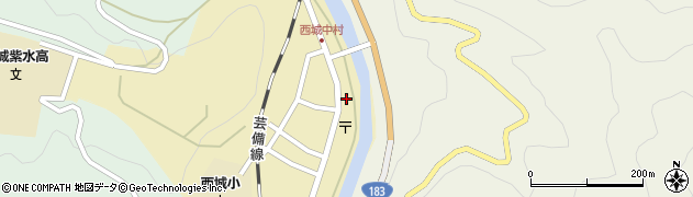 広島県庄原市西城町西城191周辺の地図