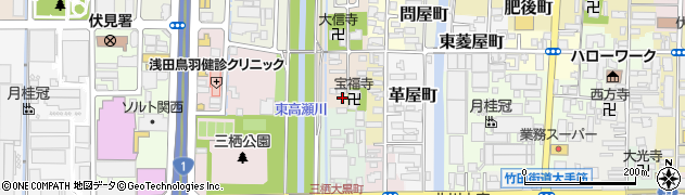 京都府京都市伏見区西大文字町周辺の地図