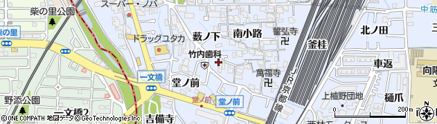 京都府向日市上植野町（薮ノ下）周辺の地図