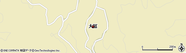 兵庫県上郡町（赤穂郡）大冨周辺の地図