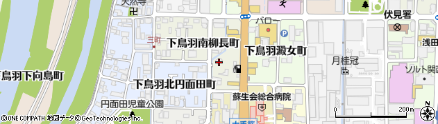 京都府京都市伏見区下鳥羽南柳長町72周辺の地図