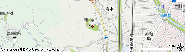 静岡県静岡市駿河区青木周辺の地図