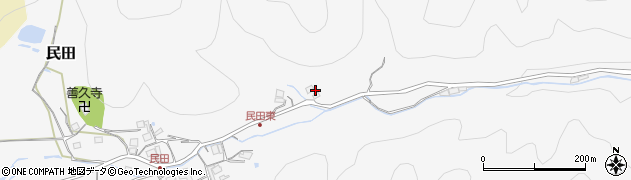 兵庫県猪名川町（川辺郡）民田（松ヶ谷）周辺の地図