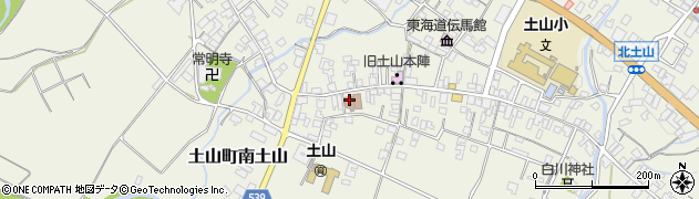甲賀市立公民館・集会場土山中央公民館周辺の地図