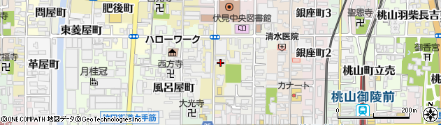 京都府京都市伏見区南部町50周辺の地図