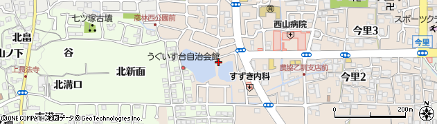 京都府長岡京市今里薬師堂周辺の地図
