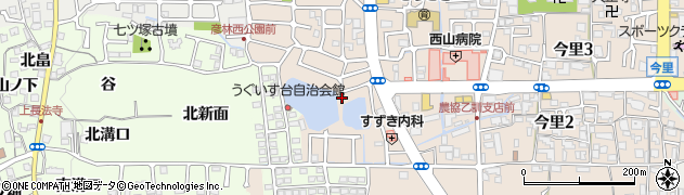 京都府長岡京市今里（薬師堂）周辺の地図