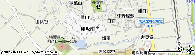 愛知県知多郡阿久比町卯坂南79周辺の地図