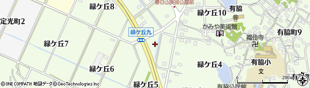 愛知県半田市緑ケ丘周辺の地図