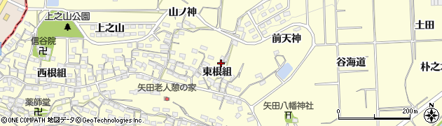 愛知県常滑市矢田東根組103周辺の地図