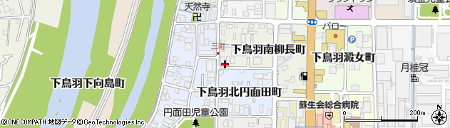 京都府京都市伏見区下鳥羽南柳長町121周辺の地図