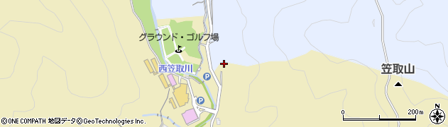 京都府宇治市西笠取赤坂周辺の地図