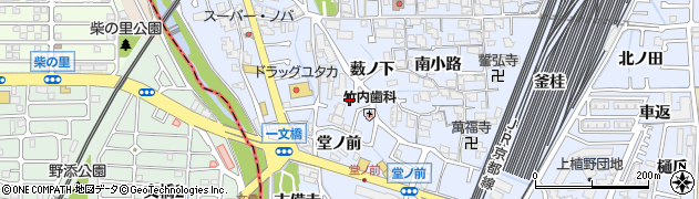 京都府向日市上植野町地後周辺の地図