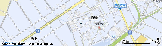 愛知県安城市赤松町的場108周辺の地図