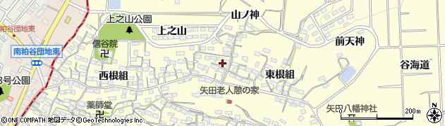 愛知県常滑市矢田東根組124周辺の地図
