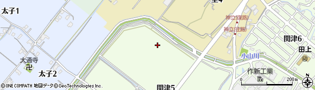 滋賀県大津市関津5丁目10周辺の地図