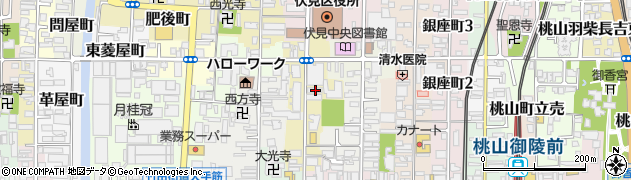 京都府京都市伏見区南部町41周辺の地図