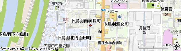京都府京都市伏見区下鳥羽南柳長町56周辺の地図