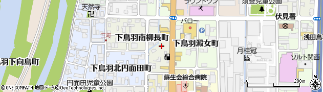 京都府京都市伏見区下鳥羽南柳長町60周辺の地図