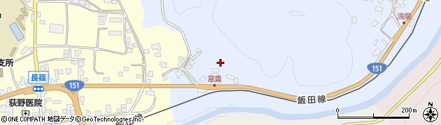 愛知県新城市富栄（道上）周辺の地図