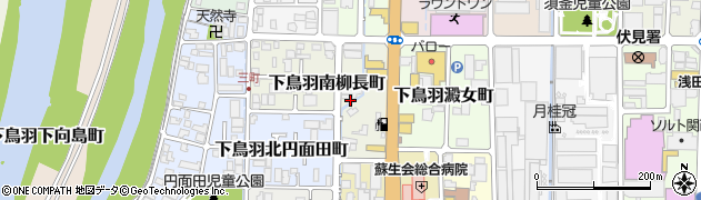 京都府京都市伏見区下鳥羽南柳長町54周辺の地図