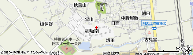 愛知県知多郡阿久比町卯坂南65周辺の地図