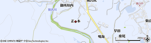 兵庫県猪名川町（川辺郡）木津（正ヵ本）周辺の地図
