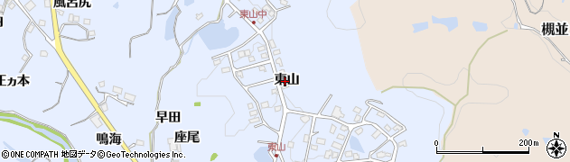 兵庫県川辺郡猪名川町木津東山周辺の地図