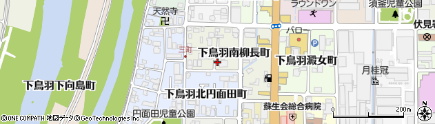 京都府京都市伏見区下鳥羽南柳長町106周辺の地図