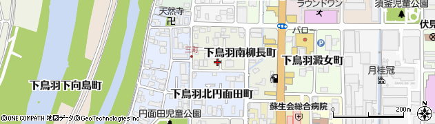 京都府京都市伏見区下鳥羽南柳長町112周辺の地図