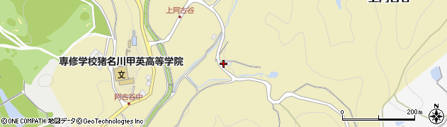 兵庫県川辺郡猪名川町上阿古谷波座麻27周辺の地図