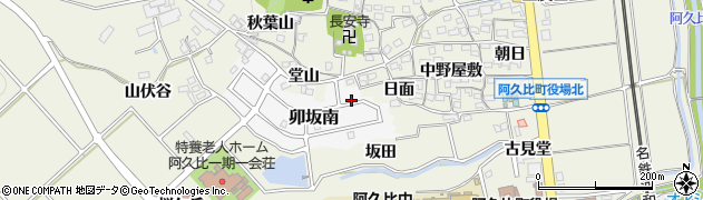 愛知県知多郡阿久比町卯坂南72周辺の地図