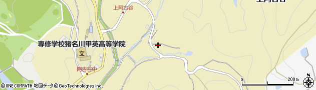 兵庫県川辺郡猪名川町上阿古谷波座麻周辺の地図