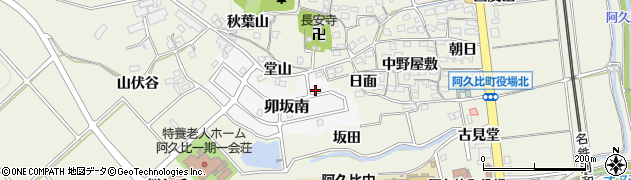 愛知県知多郡阿久比町卯坂南71周辺の地図