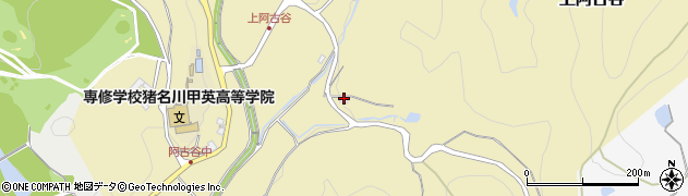 兵庫県猪名川町（川辺郡）上阿古谷（波座麻）周辺の地図