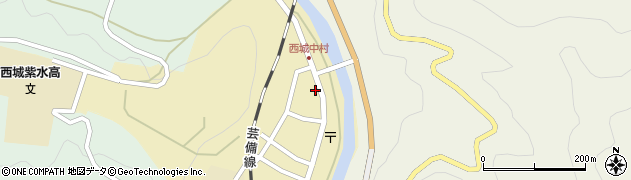 広島県庄原市西城町西城177周辺の地図