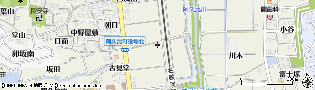 愛知県阿久比町（知多郡）卯坂（丸ノ内）周辺の地図