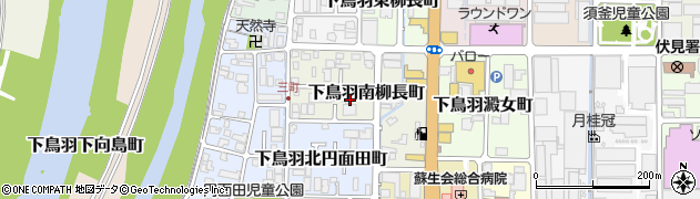 京都府京都市伏見区下鳥羽南柳長町88周辺の地図