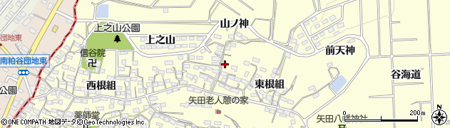 愛知県常滑市矢田東根組122周辺の地図