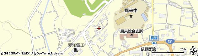 愛知県新城市長篠（東谷下）周辺の地図