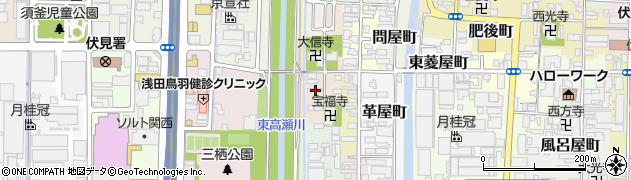 京都府京都市伏見区西大文字町960周辺の地図