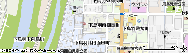 京都府京都市伏見区下鳥羽南柳長町80周辺の地図