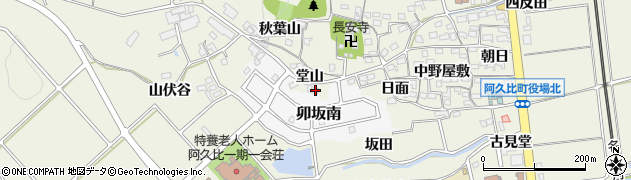 愛知県知多郡阿久比町卯坂南61周辺の地図