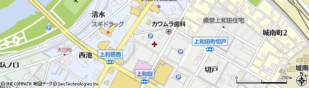 愛知県岡崎市上和田町（北天白）周辺の地図