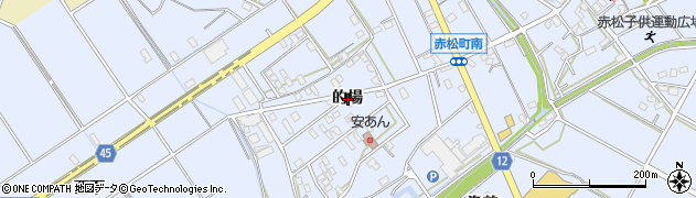 愛知県安城市赤松町的場周辺の地図