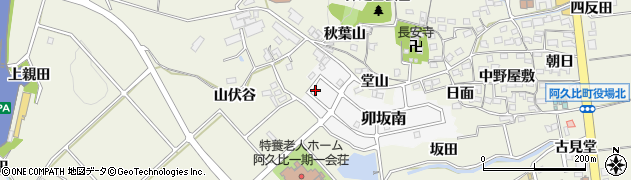 愛知県知多郡阿久比町卯坂南29周辺の地図