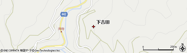 愛知県新城市下吉田（小河内）周辺の地図