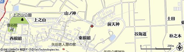 愛知県常滑市矢田東根組80周辺の地図