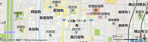 京都府京都市伏見区東町周辺の地図