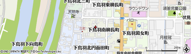 京都府京都市伏見区下鳥羽南柳長町28周辺の地図